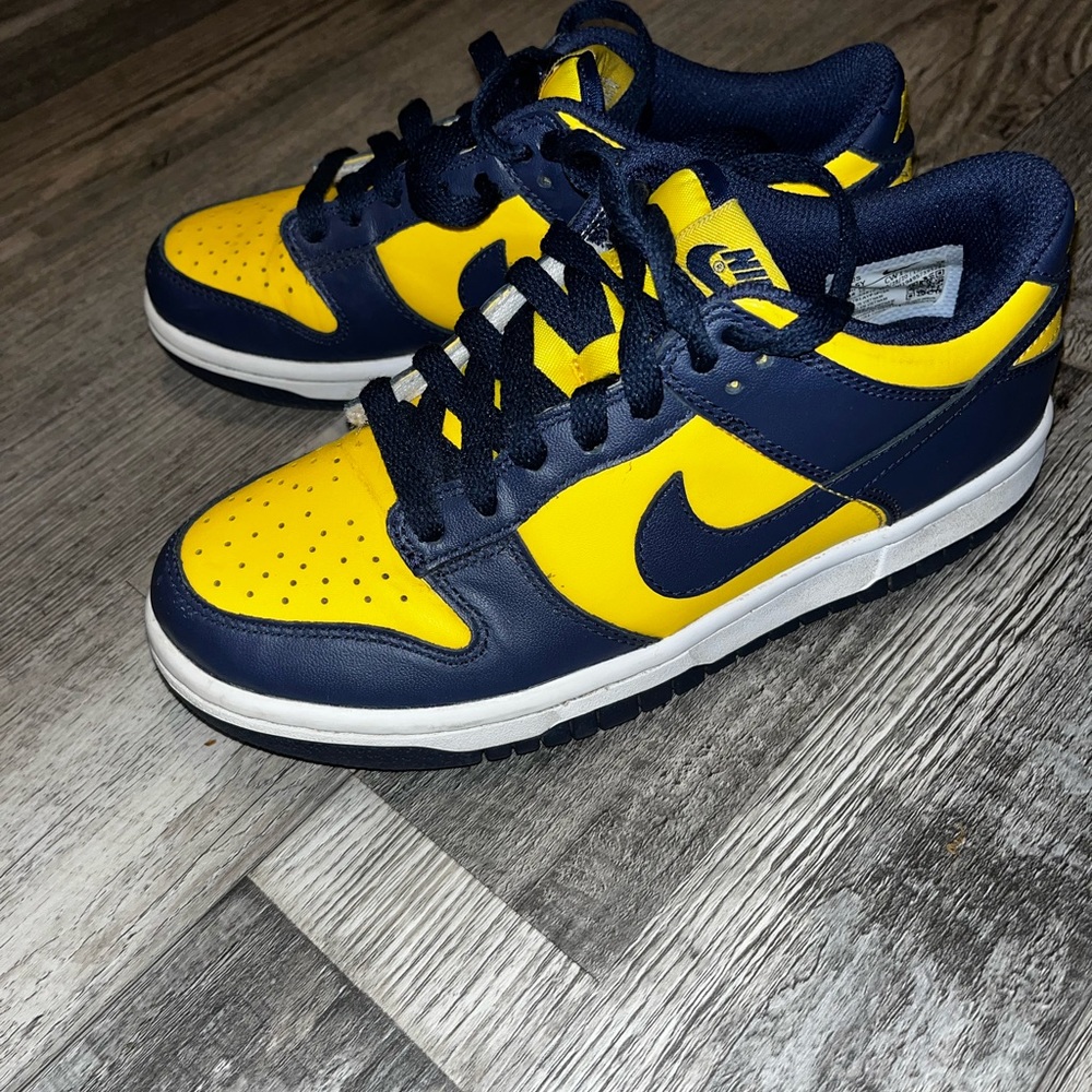 Michigan Blue and Yellow Dunks